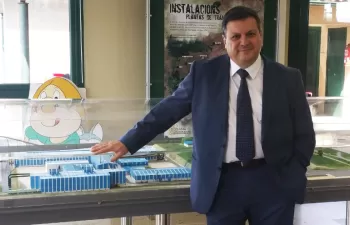 Isidro García Téllez explica el proceso de ampliación del complejo medioambiental de Sogama