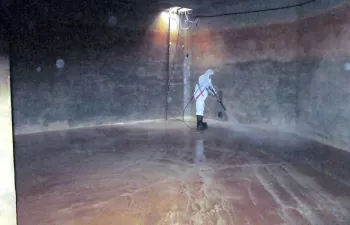 Comienza el Plan de Limpieza y Desinfección 2017 de los depósitos municipales de agua de Santa Eulalia