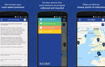 Europa lanza la primera app con los principales puntos de recogida de pilas usadas