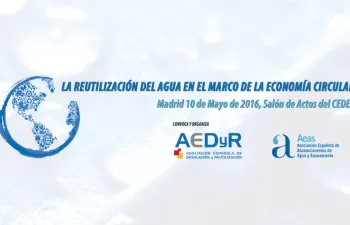 Destacados ponentes participarán en la jornada sobre reutilización del agua y economía circular