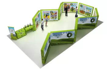 Ecofira acoge la exposición de TNU “Recicla y Sonríe”